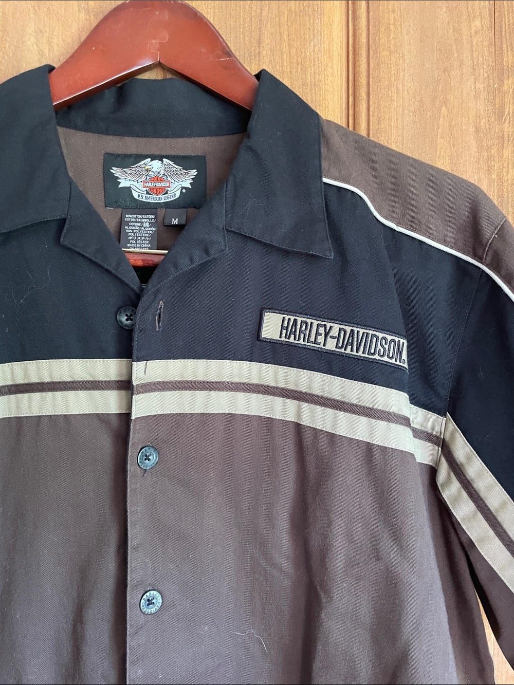 🏍️ Harley-Davidson embroidered button down
